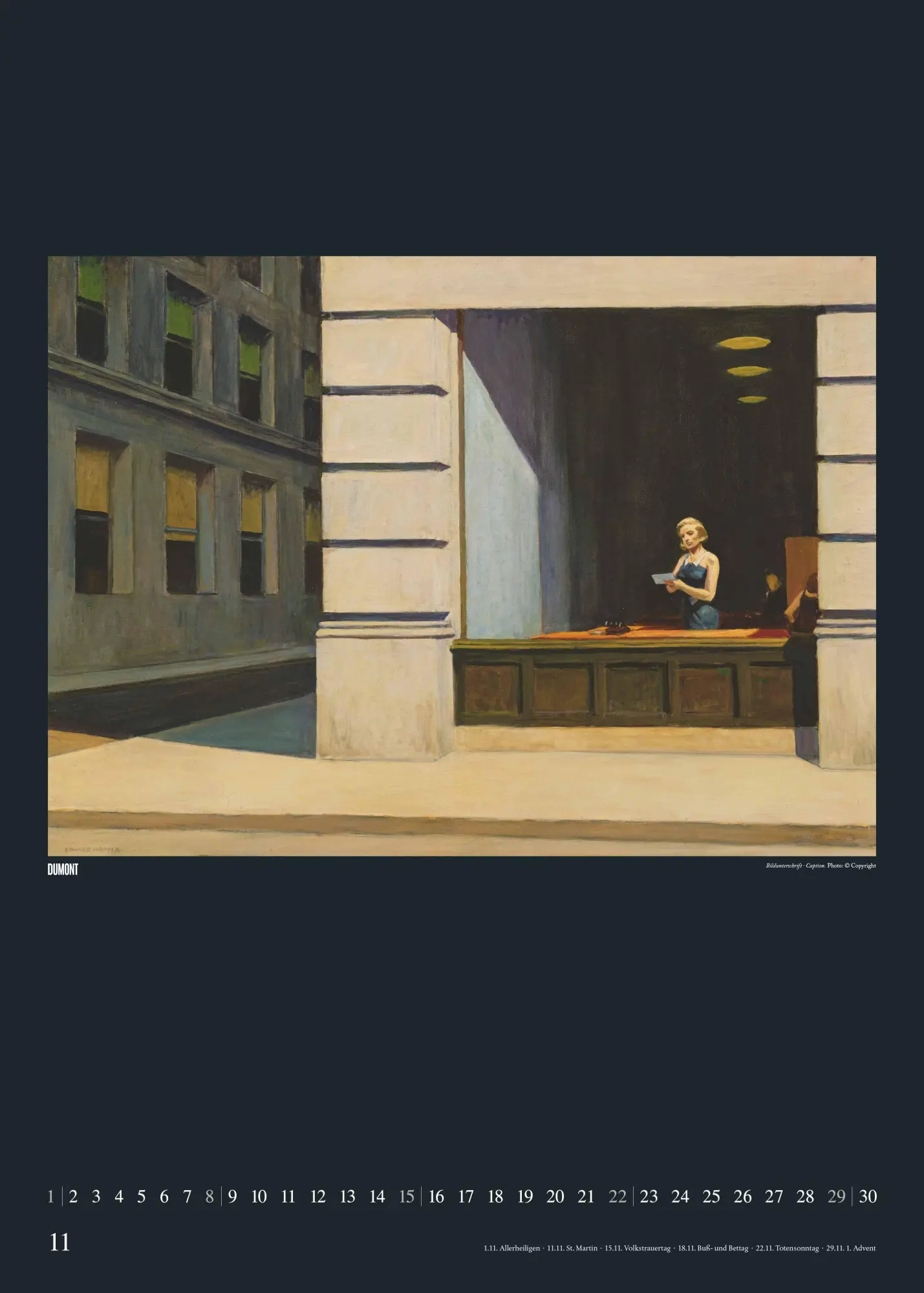 Bild: 4069095006560 | Edward Hopper 2026 - Kunst-Kalender - Poster-Kalender - 50x70 | 14 S.