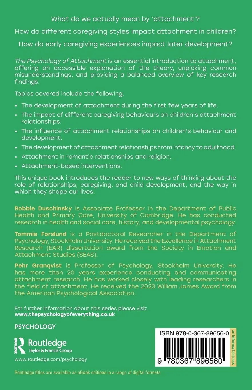 Rückseite: 9780367896560 | The Psychology of Attachment | Robbie Duschinsky (u. a.) | Taschenbuch