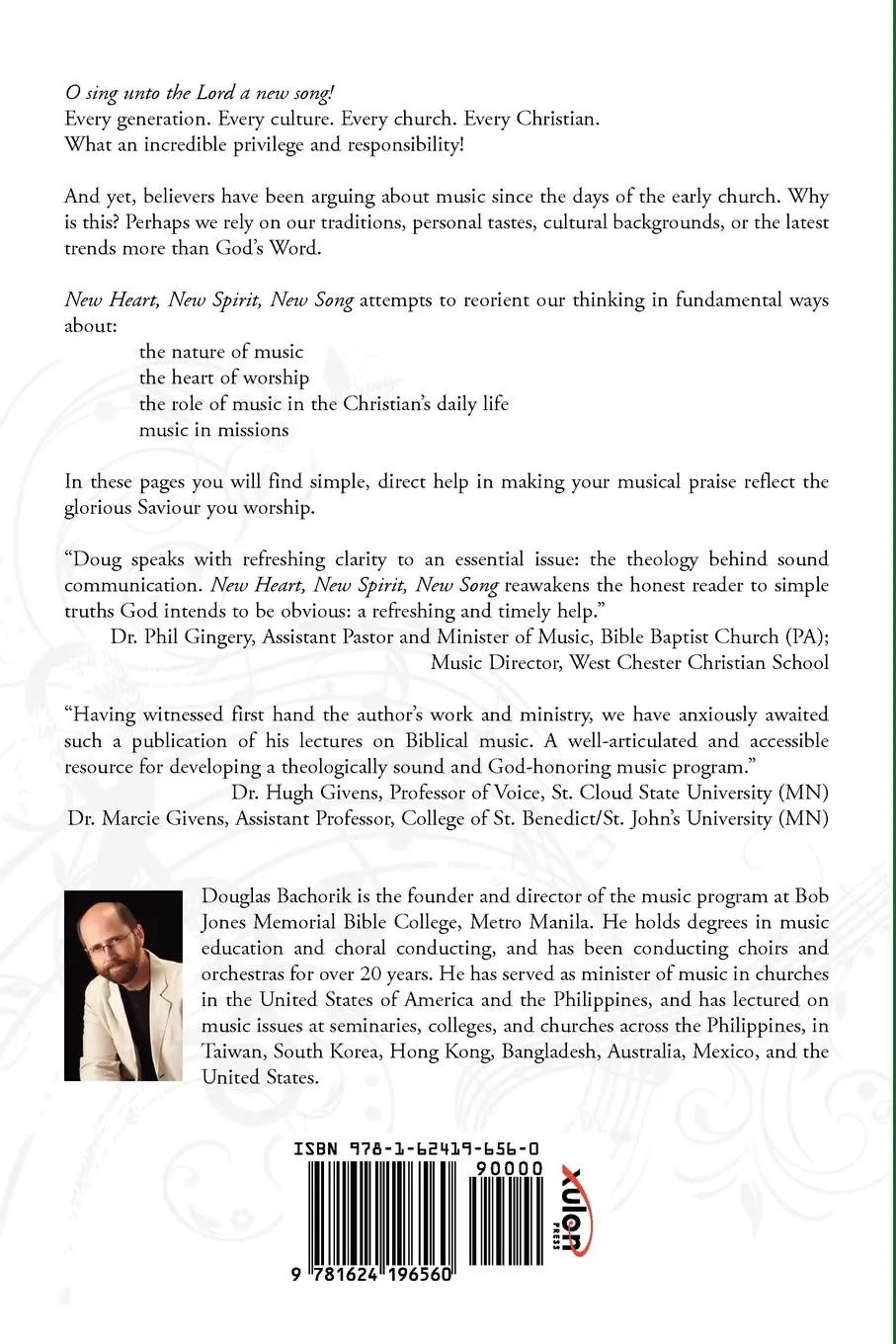 Rückseite: 9781624196560 | New Heart, New Spirit, New Song | Douglas Bachorik | Taschenbuch