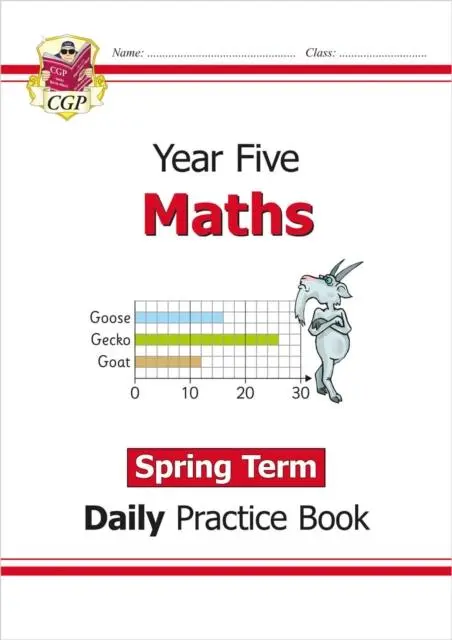 Cover: 9781789086560 | KS2 Maths Year 5 Daily Practice Book: Spring Term | Cgp Books | Buch