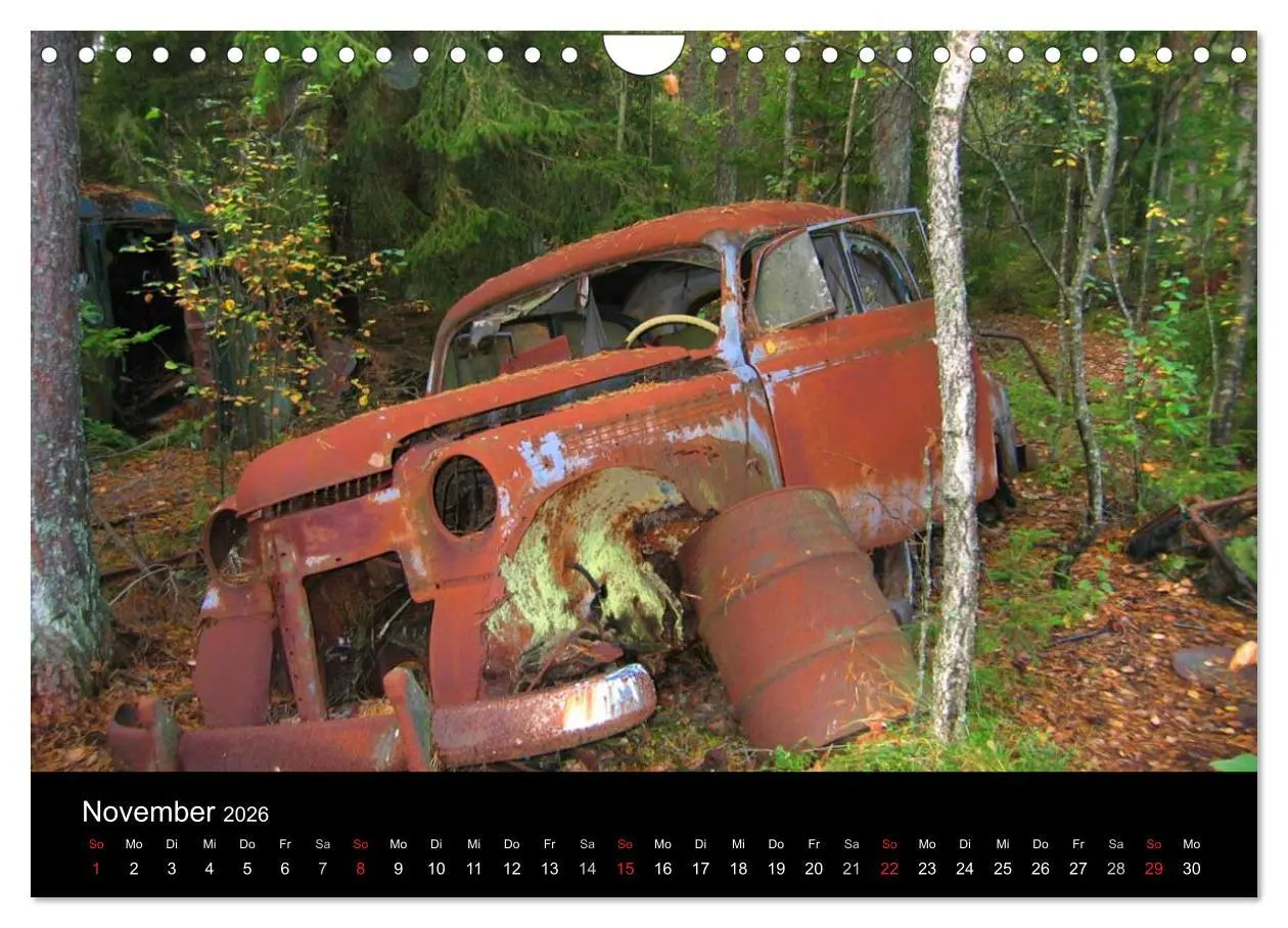 Bild: 9783516156560 | Schrottautos im Kyrkö Mosse (Wandkalender 2026 DIN A4 quer),...