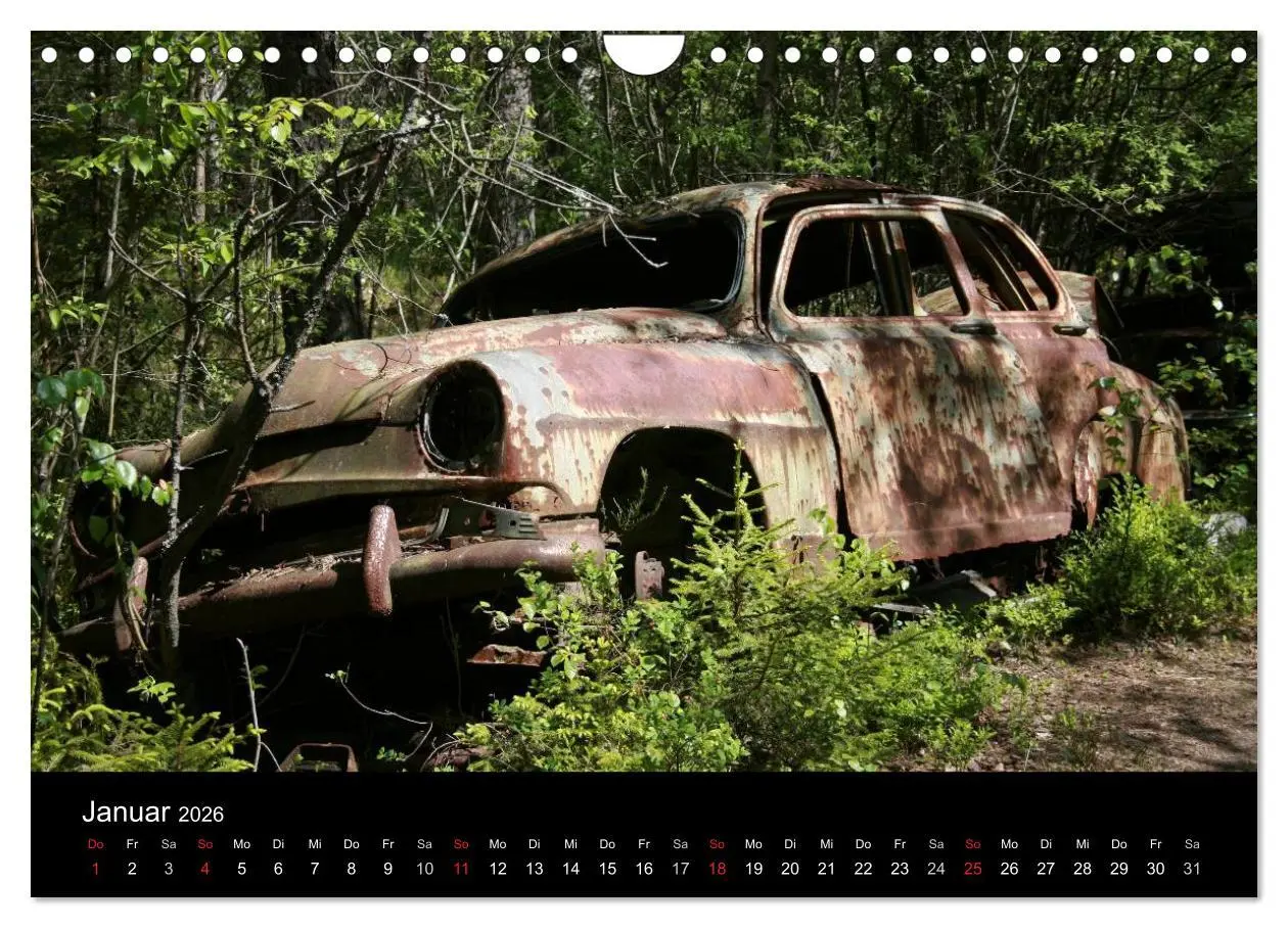 Bild: 9783516156560 | Schrottautos im Kyrkö Mosse (Wandkalender 2026 DIN A4 quer),...