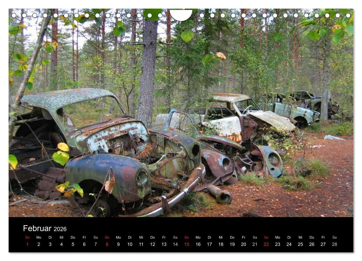 Bild: 9783516156560 | Schrottautos im Kyrkö Mosse (Wandkalender 2026 DIN A4 quer),...