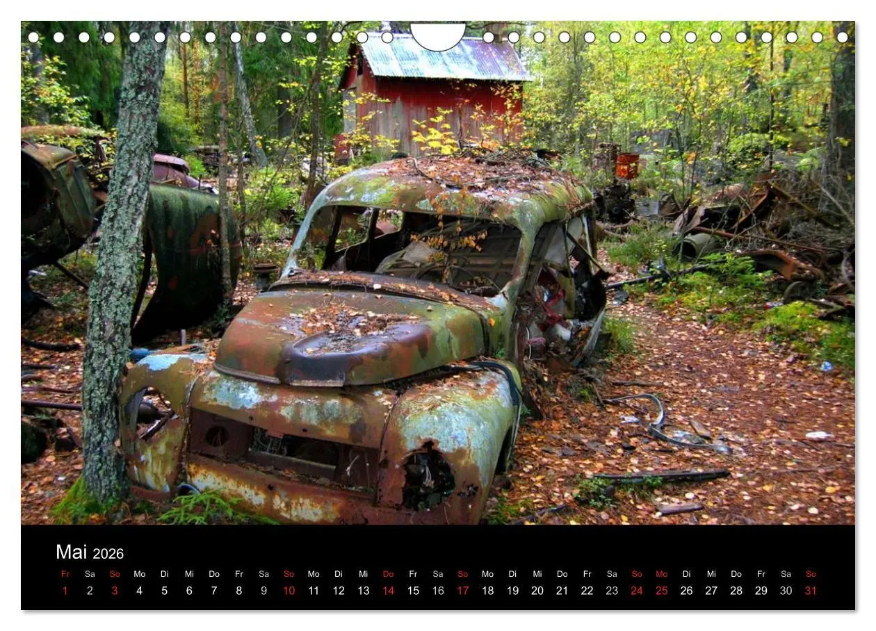 Bild: 9783516156560 | Schrottautos im Kyrkö Mosse (Wandkalender 2026 DIN A4 quer),...