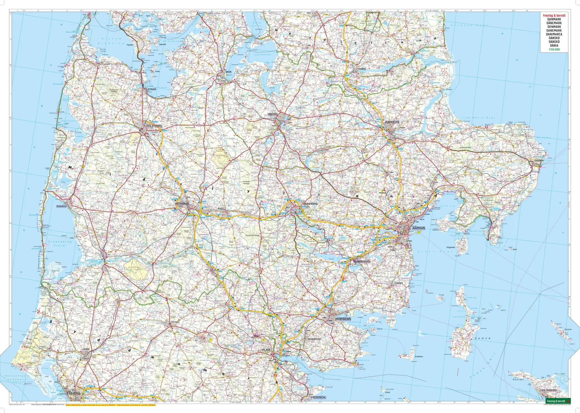 Bild: 9783707916560 | Dänemark Nord und Süd, Straßenkarten-Set 1:150.000, freytag &amp; berndt
