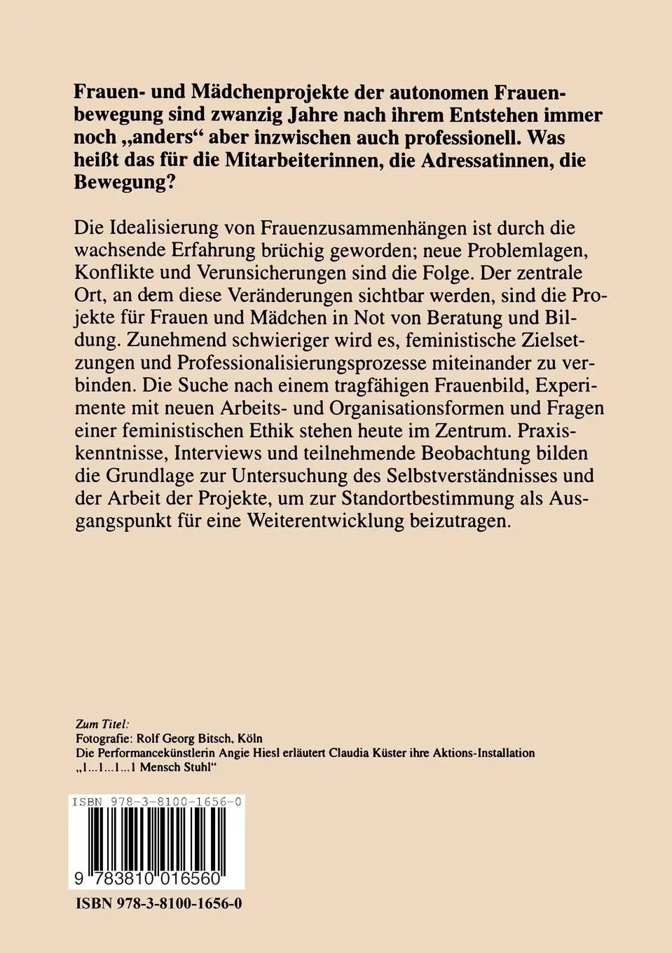 Rückseite: 9783810016560 | Frauen- und Mädchenprojekte | Margrit Brückner | Taschenbuch | 306 S.