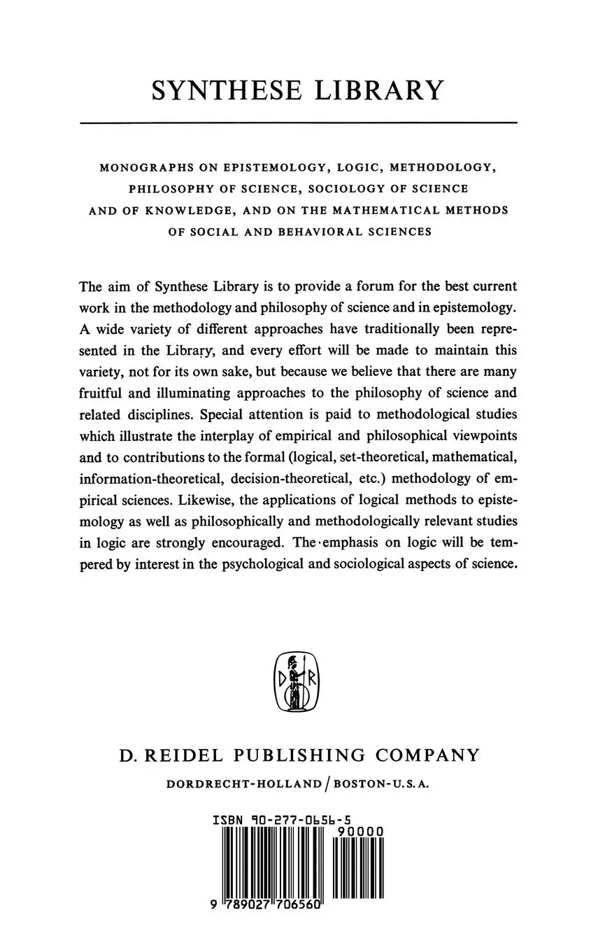 Rückseite: 9789027706560 | Investigations in Modal and Tense Logics with Applications to...