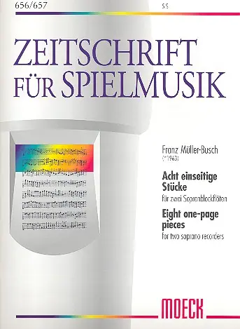 Cover: 9790200606560 | 8 einseitige Stücke für 2 Sopranblockflöten Spielpartitur | Buch
