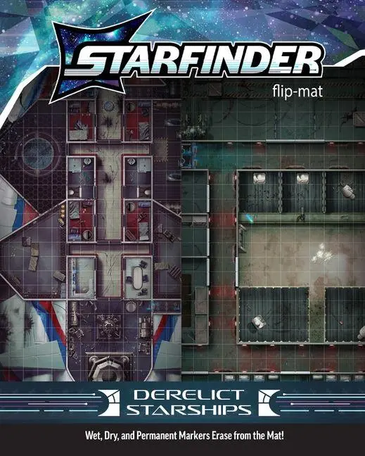 Cover: 9781640786660 | Starfinder Flip-Mat: Derelict Starships | Damien Mammoliti | Englisch