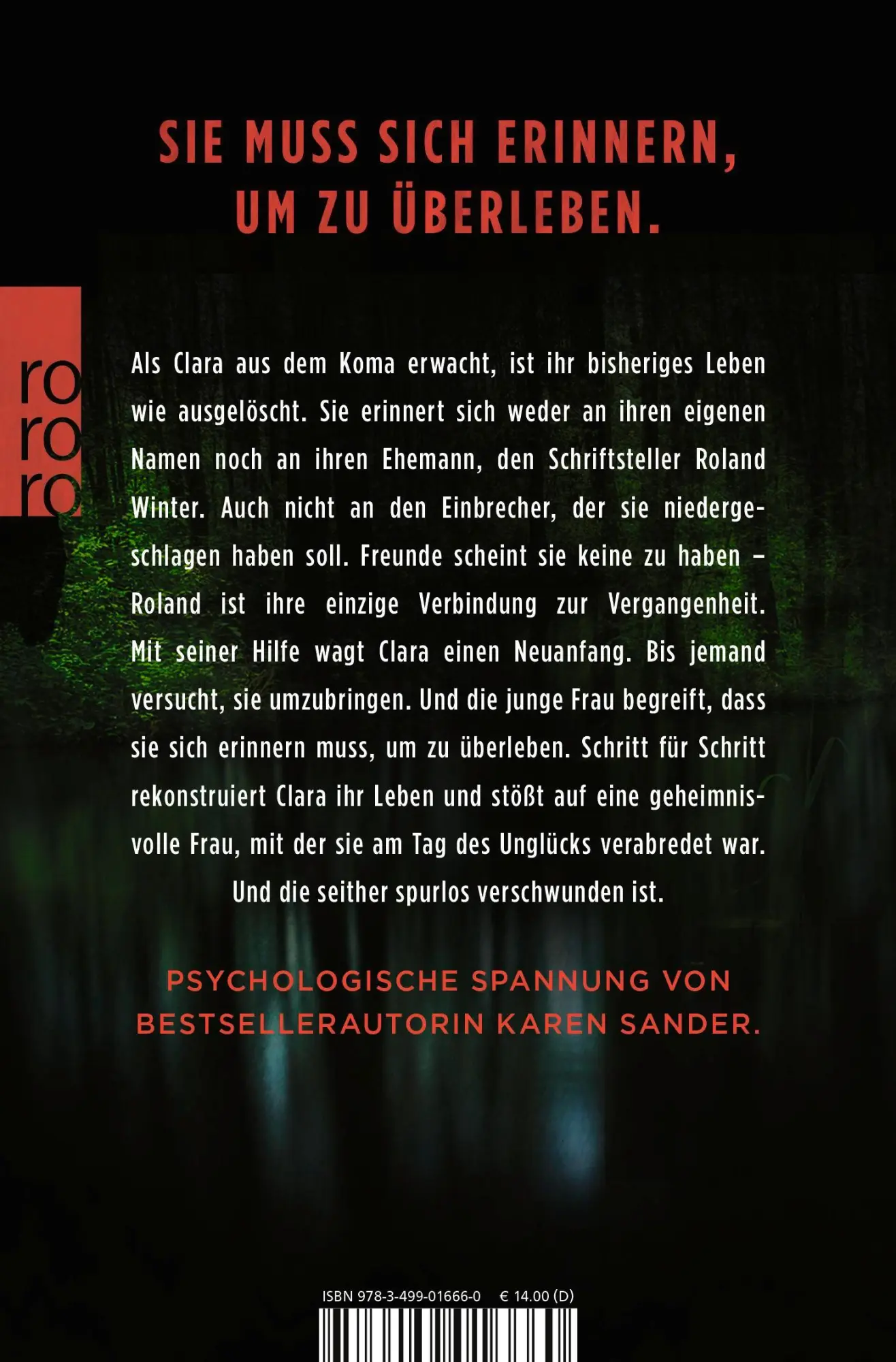 Rückseite: 9783499016660 | Das Gesicht meines Mörders | Sophie Kendrick | Taschenbuch | 320 S.
