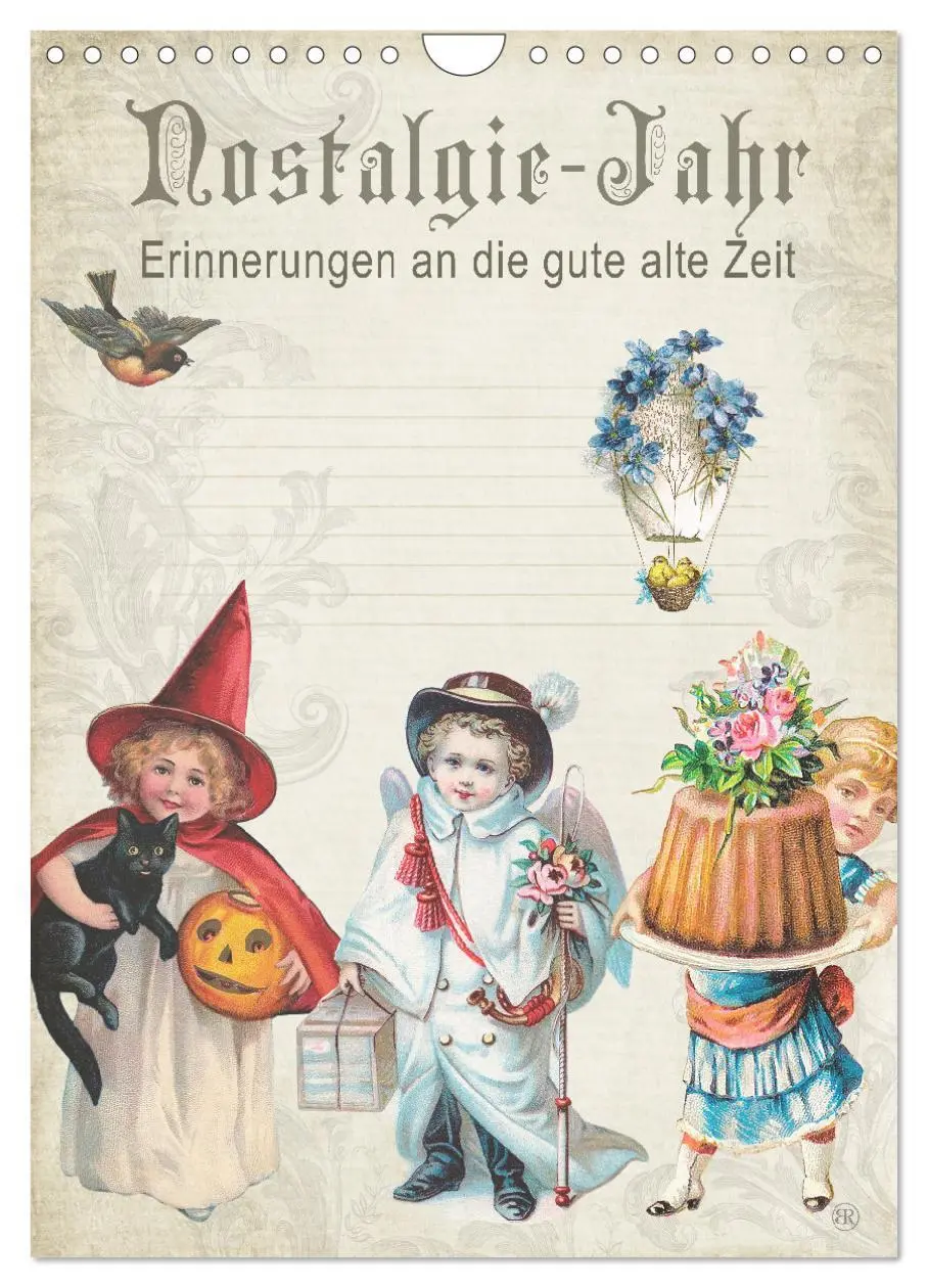 Cover: 9783516456660 | Nostalgie-Jahr, Motive aus alten Poesiealben (Wandkalender 2026 DIN...