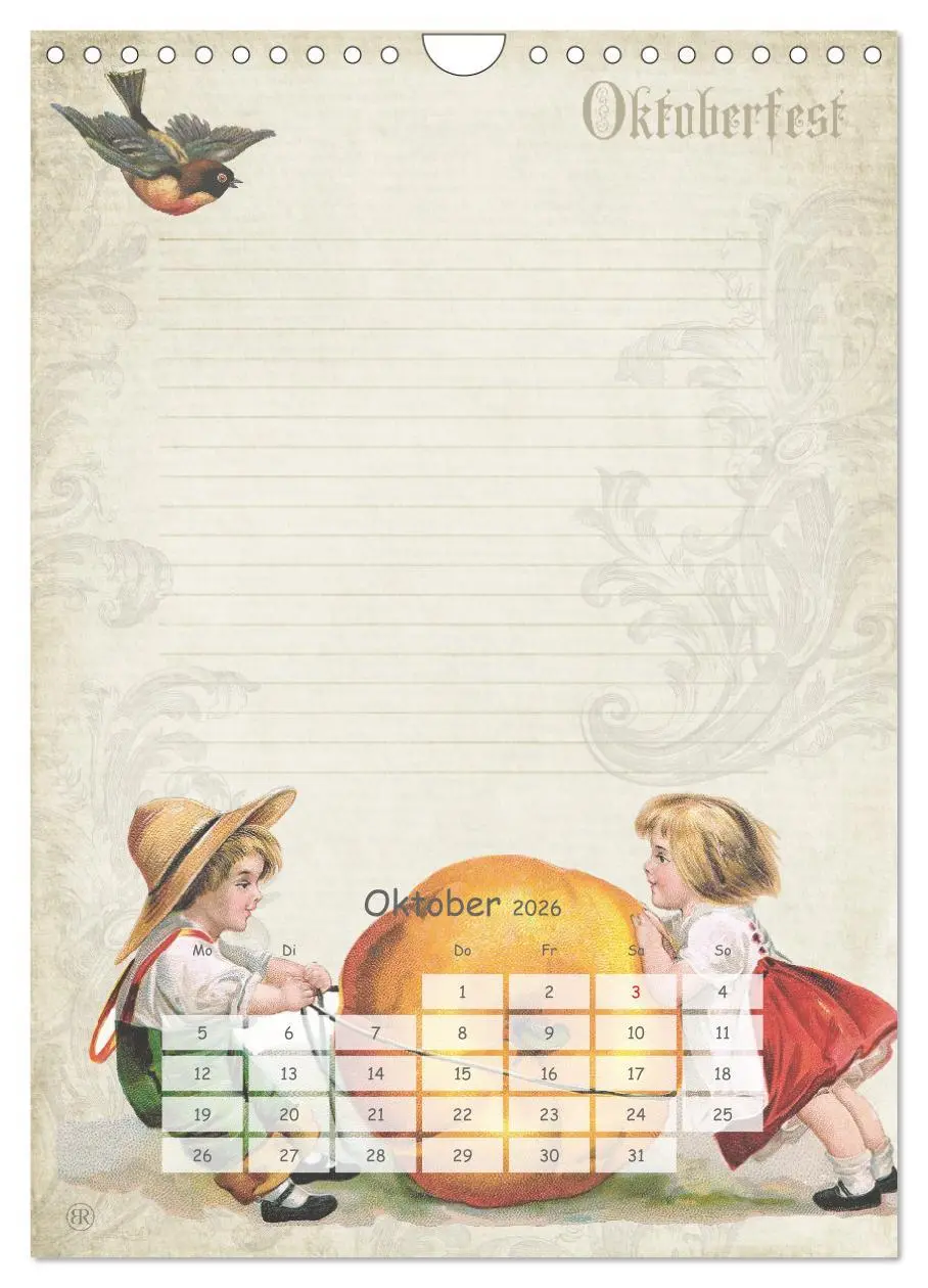 Bild: 9783516456660 | Nostalgie-Jahr, Motive aus alten Poesiealben (Wandkalender 2026 DIN...