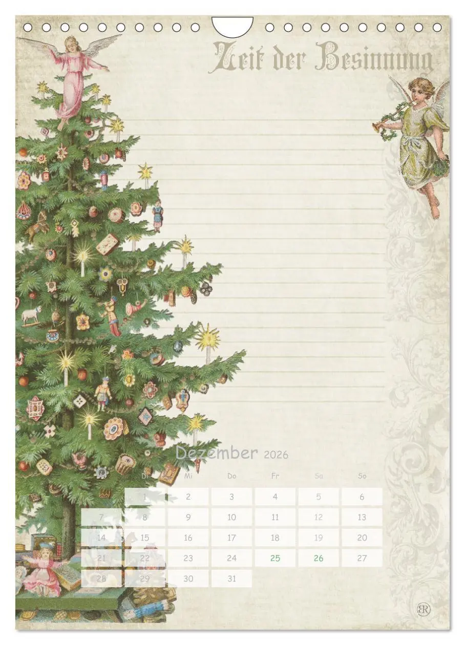 Bild: 9783516456660 | Nostalgie-Jahr, Motive aus alten Poesiealben (Wandkalender 2026 DIN...