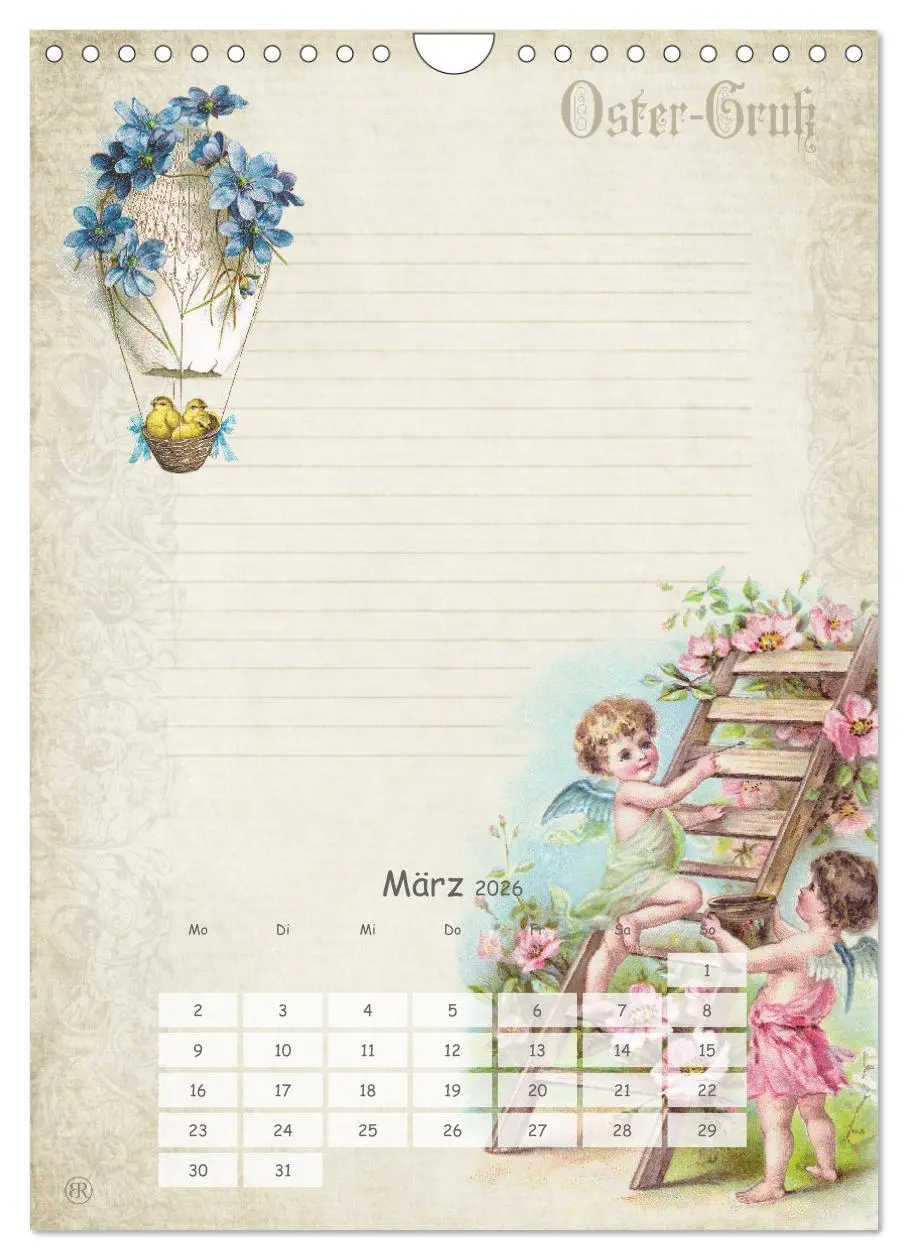 Bild: 9783516456660 | Nostalgie-Jahr, Motive aus alten Poesiealben (Wandkalender 2026 DIN...