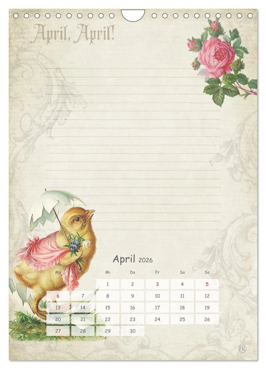 Bild: 9783516456660 | Nostalgie-Jahr, Motive aus alten Poesiealben (Wandkalender 2026 DIN...