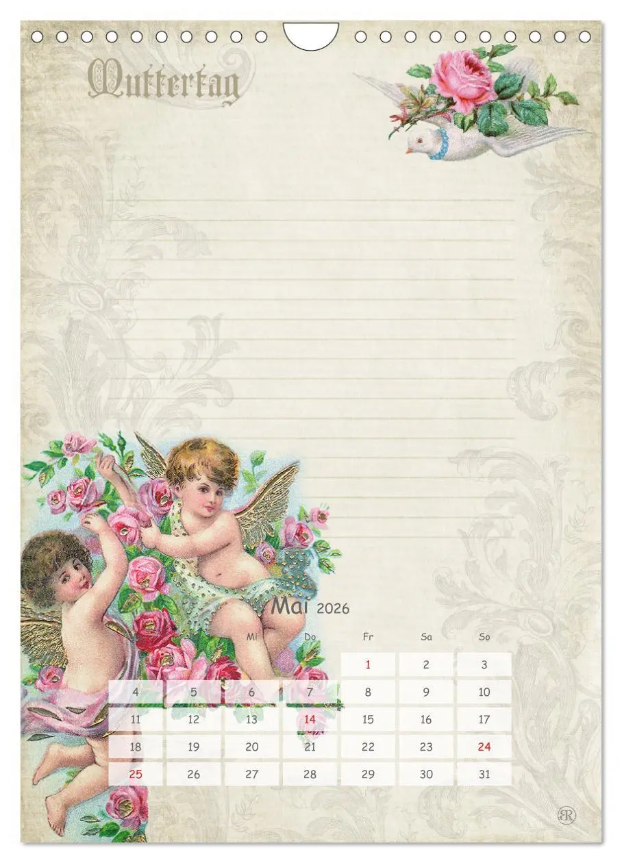 Bild: 9783516456660 | Nostalgie-Jahr, Motive aus alten Poesiealben (Wandkalender 2026 DIN...