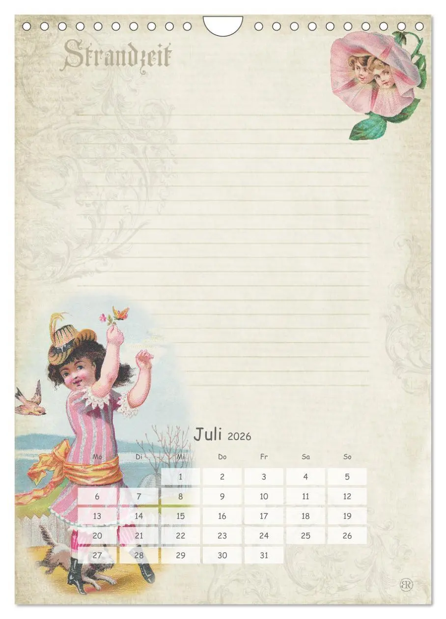 Bild: 9783516456660 | Nostalgie-Jahr, Motive aus alten Poesiealben (Wandkalender 2026 DIN...