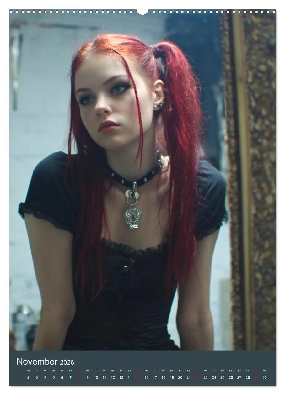 Bild: 9783516696660 | Gothic Girls - düstere Frauen in schwarzer Gothic-Kleidung...