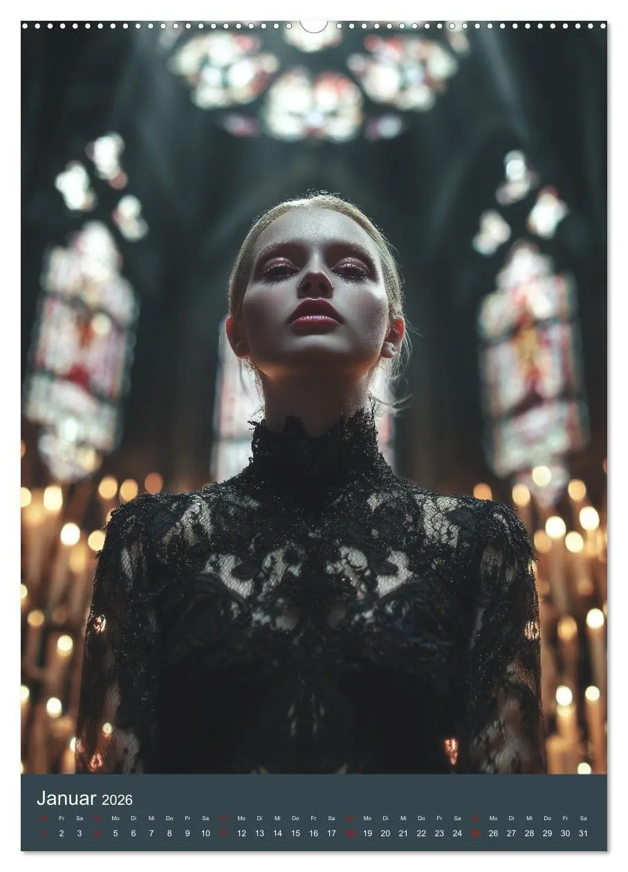 Bild: 9783516696660 | Gothic Girls - düstere Frauen in schwarzer Gothic-Kleidung...