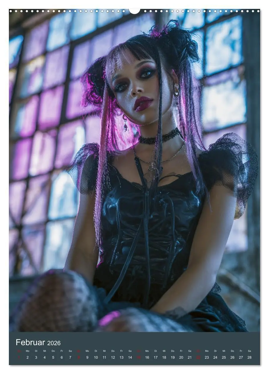 Bild: 9783516696660 | Gothic Girls - düstere Frauen in schwarzer Gothic-Kleidung...