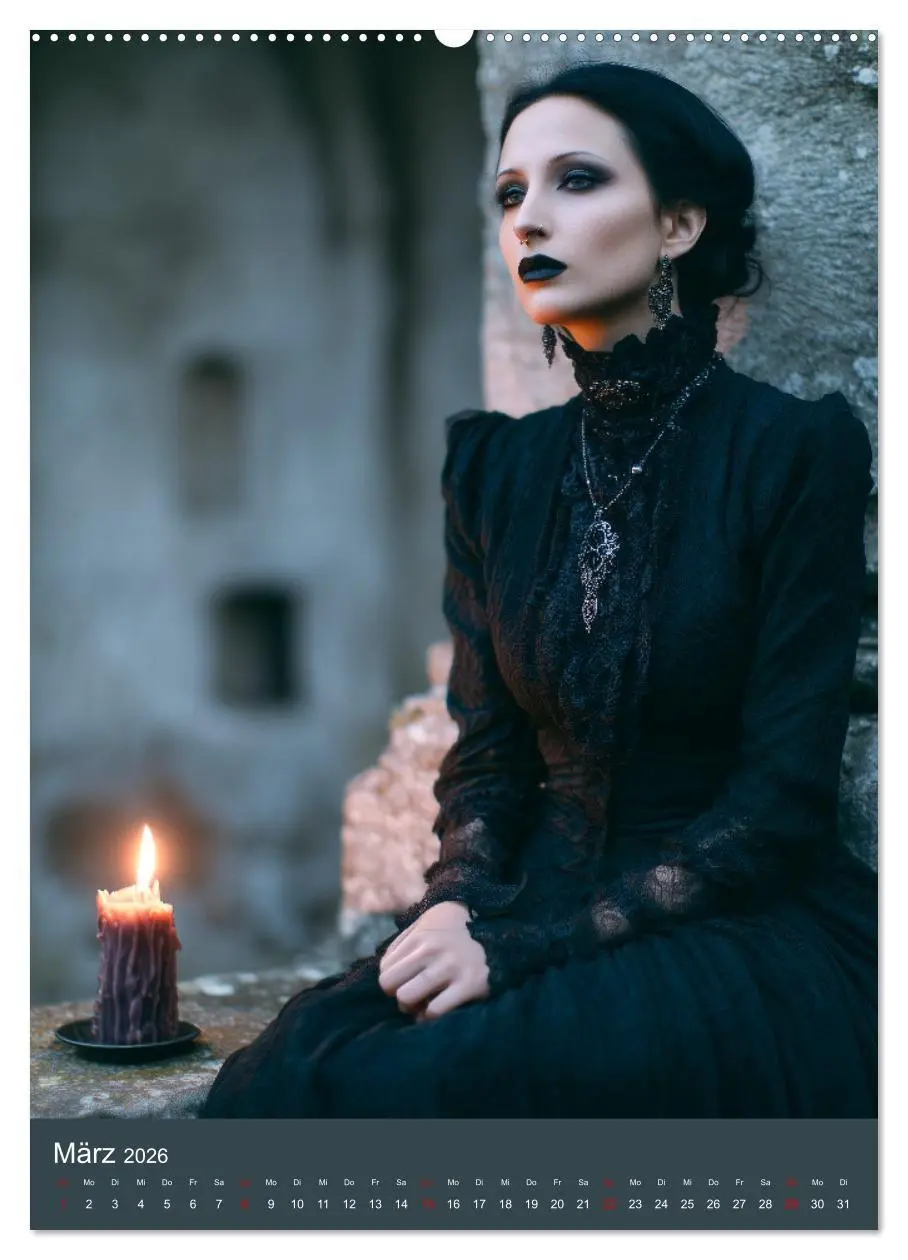 Bild: 9783516696660 | Gothic Girls - düstere Frauen in schwarzer Gothic-Kleidung...