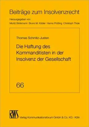 Cover: 9783814516660 | Die Haftung des Kommanditisten in der Insolvenz der Gesellschaft