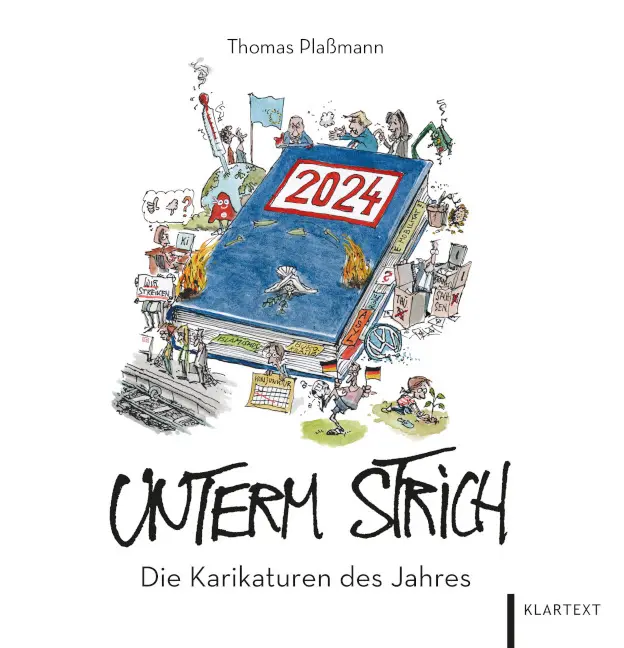 Cover: 9783837526660 | Unterm Strich 2024 | Die Karikaturen des Jahres | Buch | Deutsch