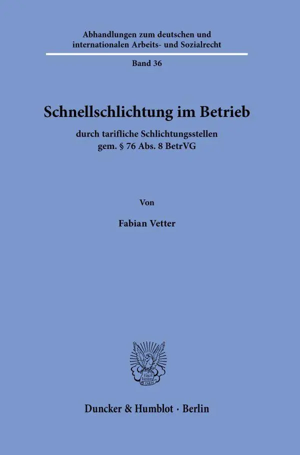 Schnellschlichtung im Betrieb