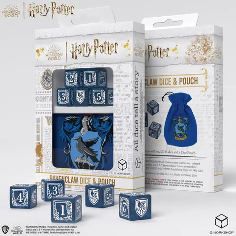 Cover: 5907699496860 | Harry Potter. Ravenclaw Dice &amp; Pouch | Q-Workshop | EAN 5907699496860