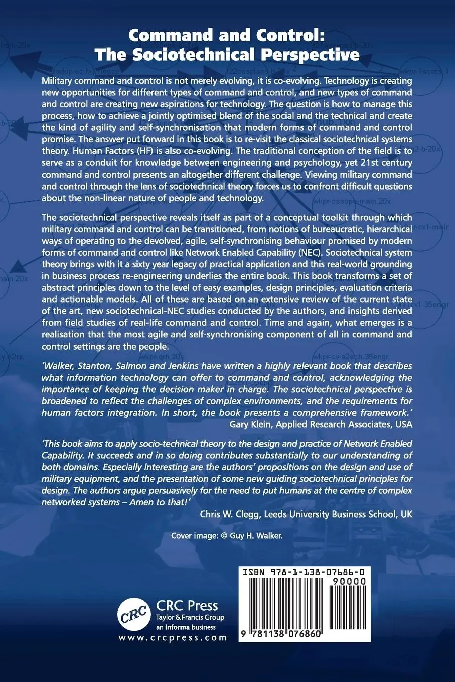 Rückseite: 9781138076860 | Command and Control | The Sociotechnical Perspective | Walker (u. a.)