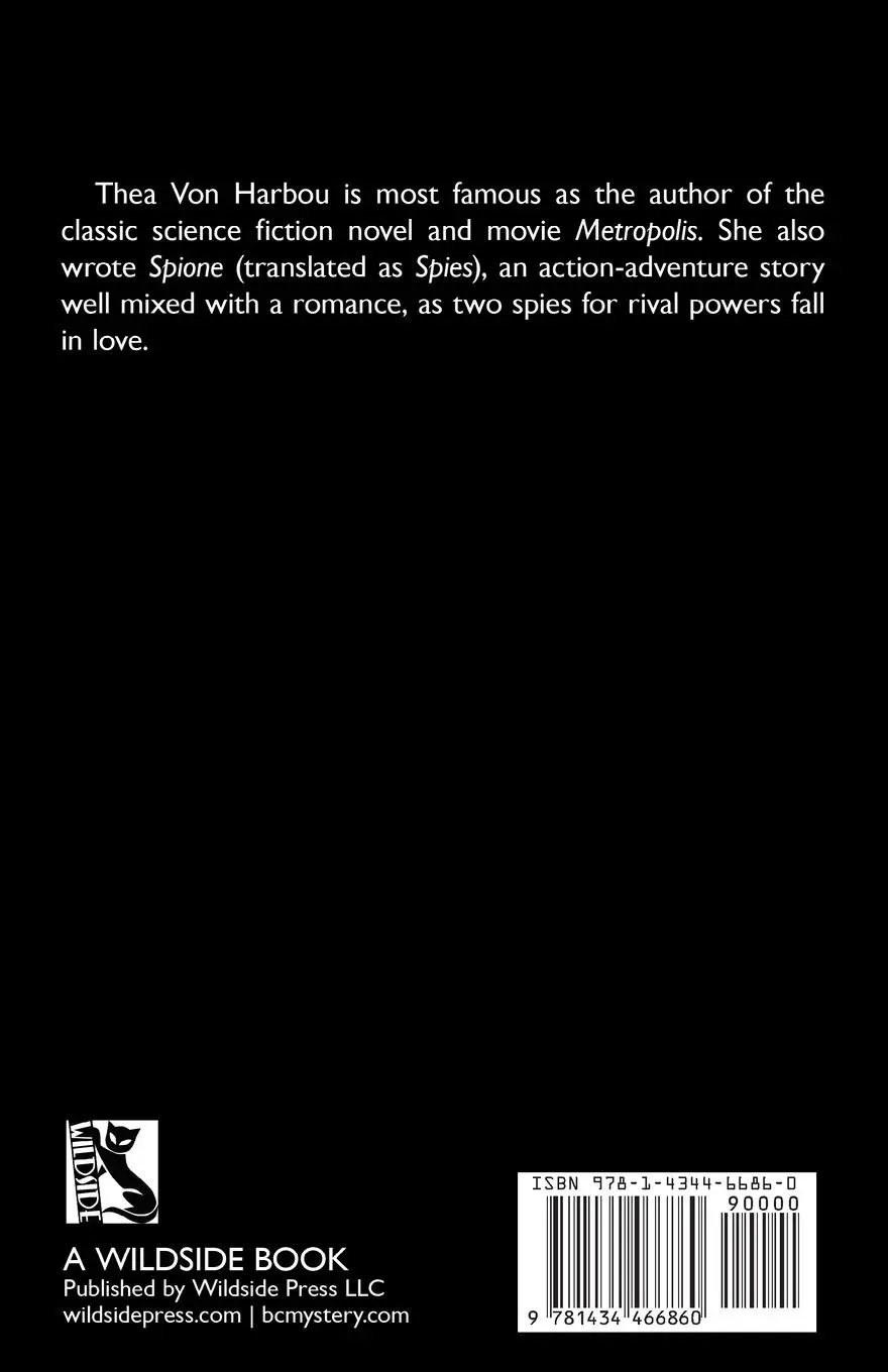 Rückseite: 9781434466860 | Spies | Thea Von Harbou | Taschenbuch | Kartoniert / Broschiert | 2024