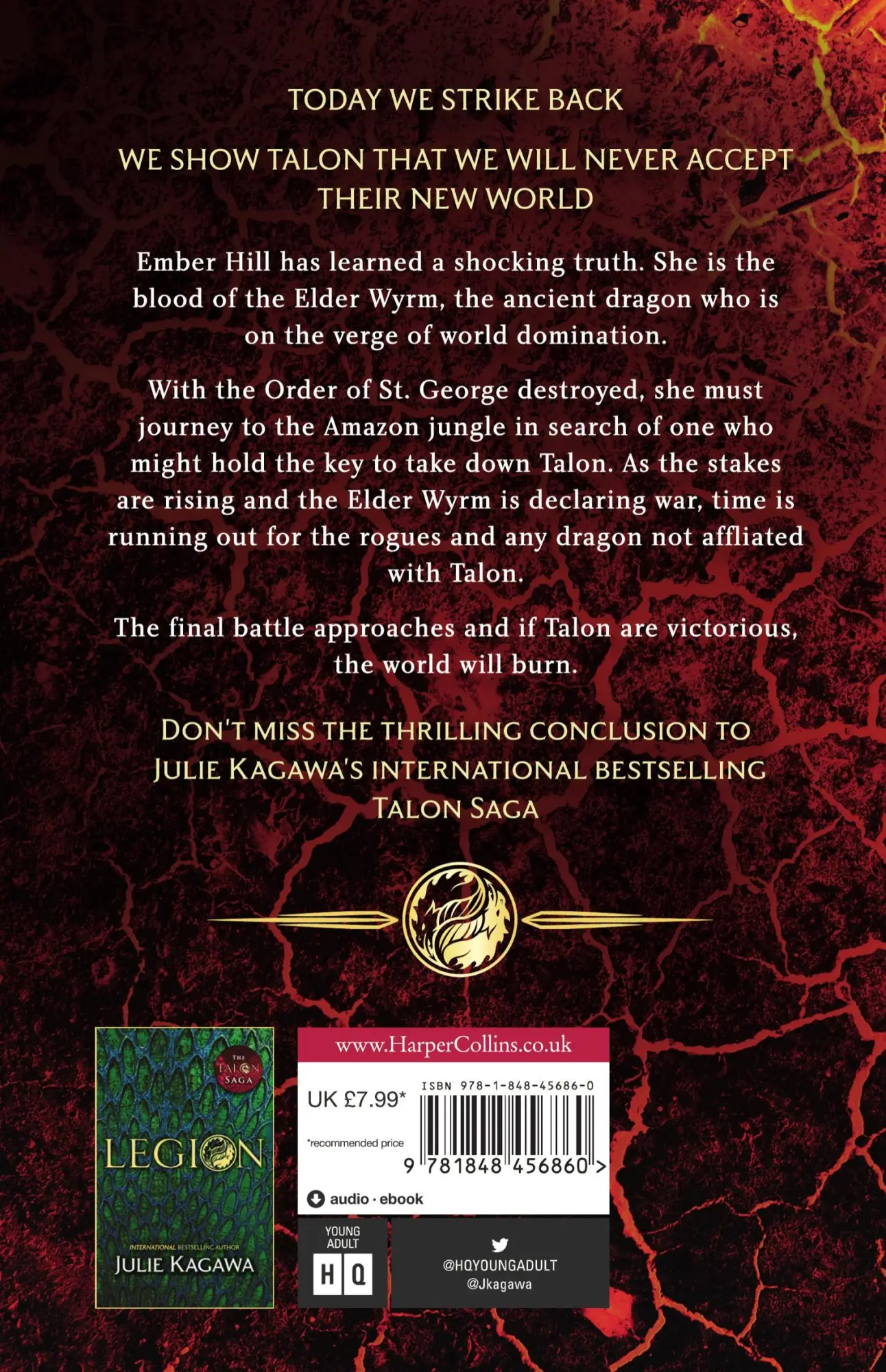 Rückseite: 9781848456860 | Inferno | Julie Kagawa | Taschenbuch | The Talon Saga | Englisch