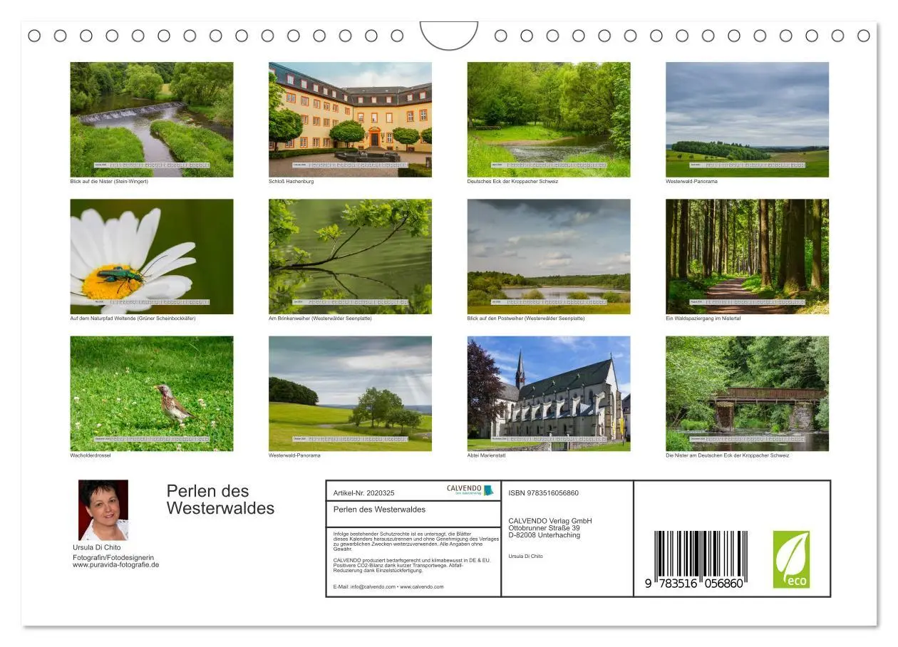 Bild: 9783516056860 | Perlen des Westerwaldes (Wandkalender 2026 DIN A4 quer), CALVENDO...