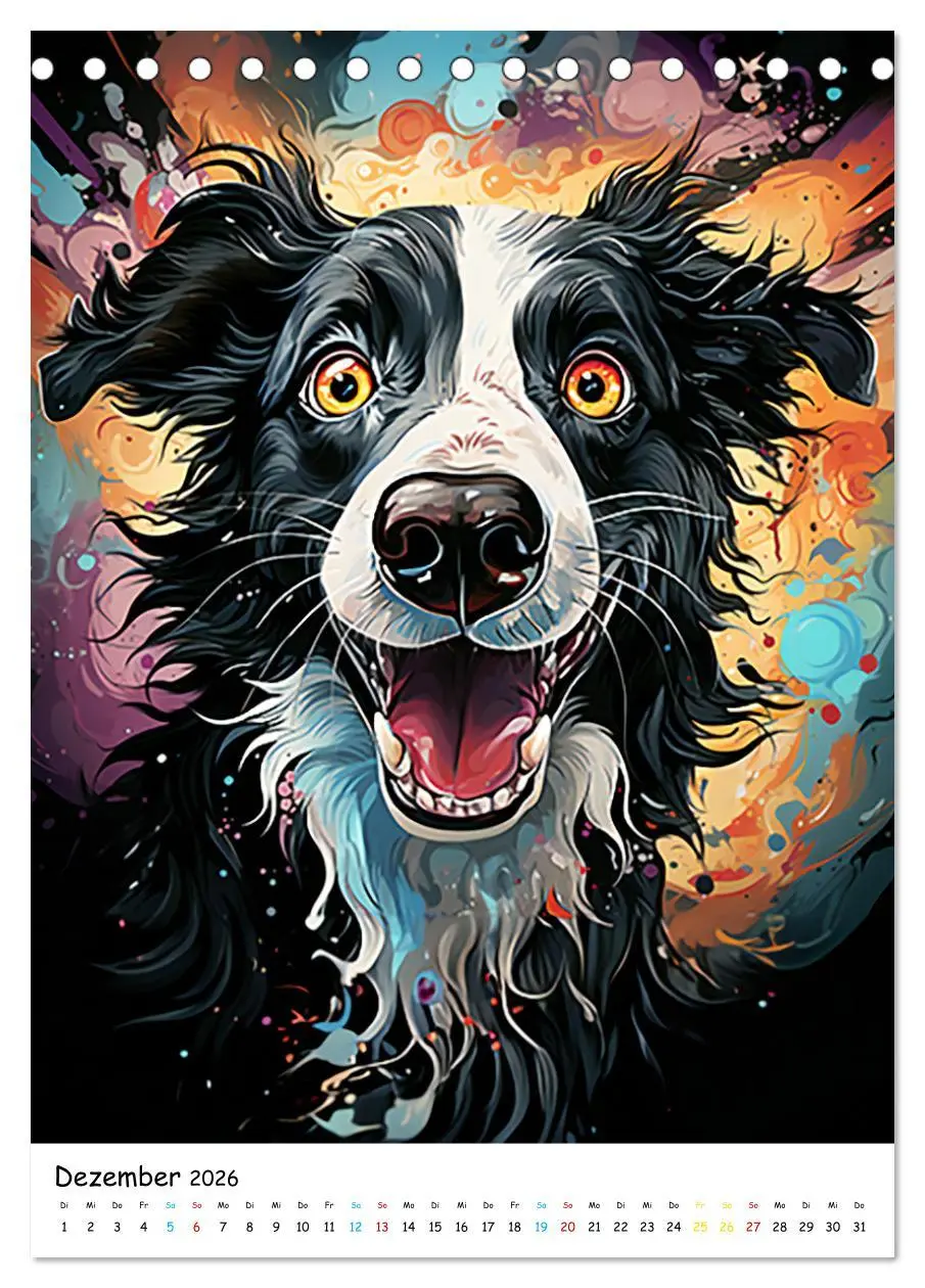 Bild: 9783516296860 | Crazy Dogs Bekannte Hunderassen im Comicstyle (Tischkalender 2026...