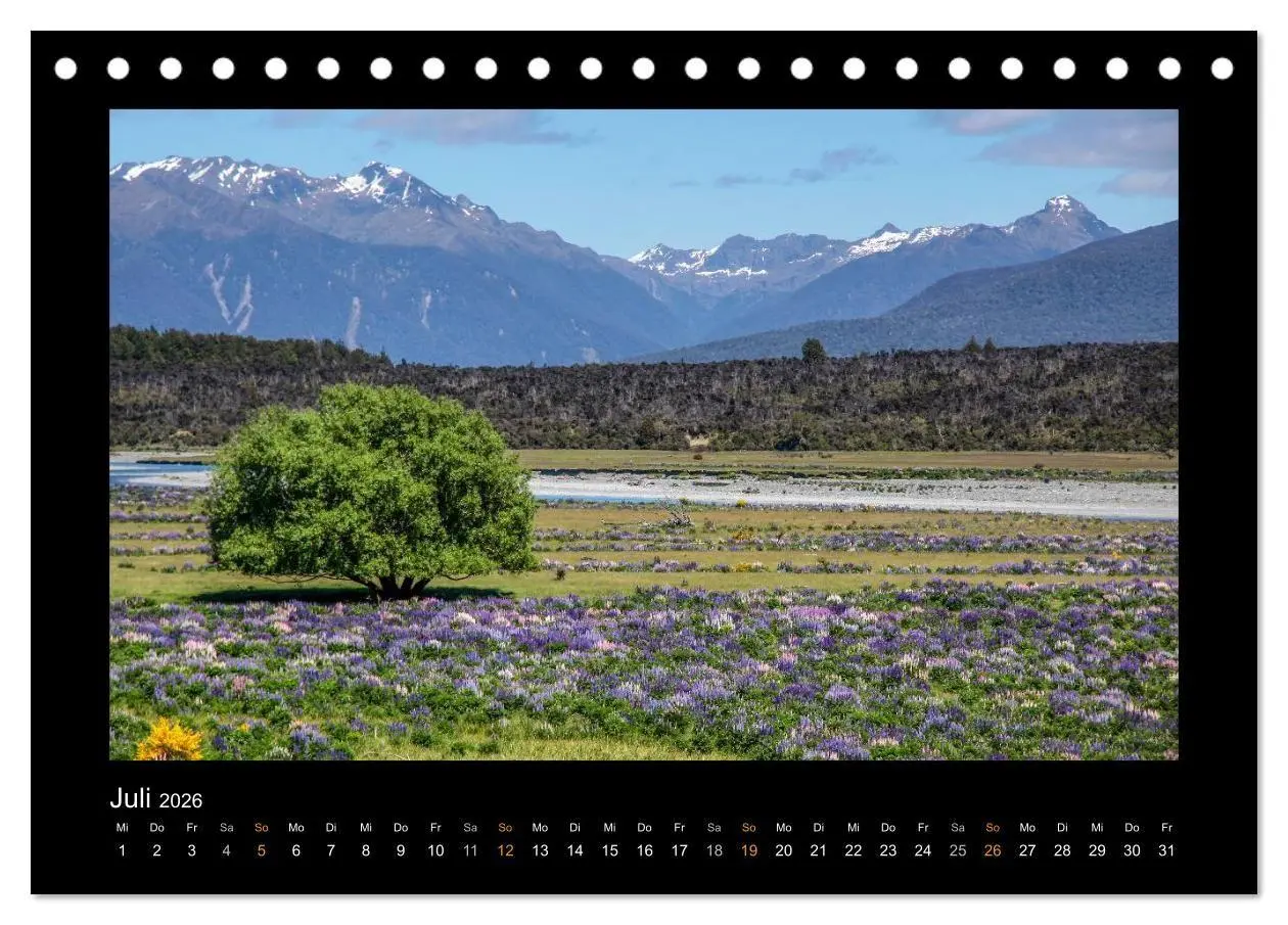 Bild: 9783516676860 | Eine Reise durch Neuseeland (Tischkalender 2026 DIN A5 quer),...
