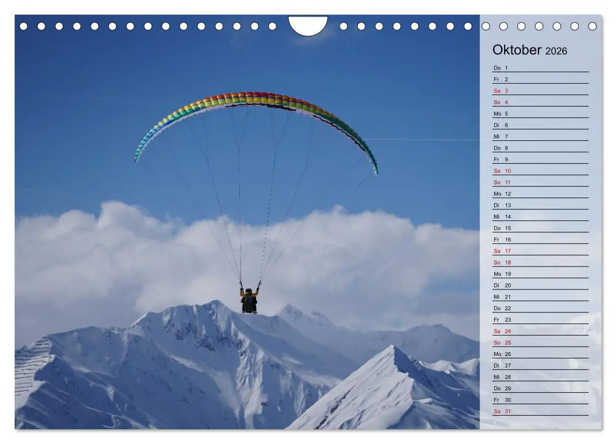 Bild: 9783457336960 | Gleitschirmfliegen in den Tuxer Alpen (Wandkalender 2026 DIN A4...