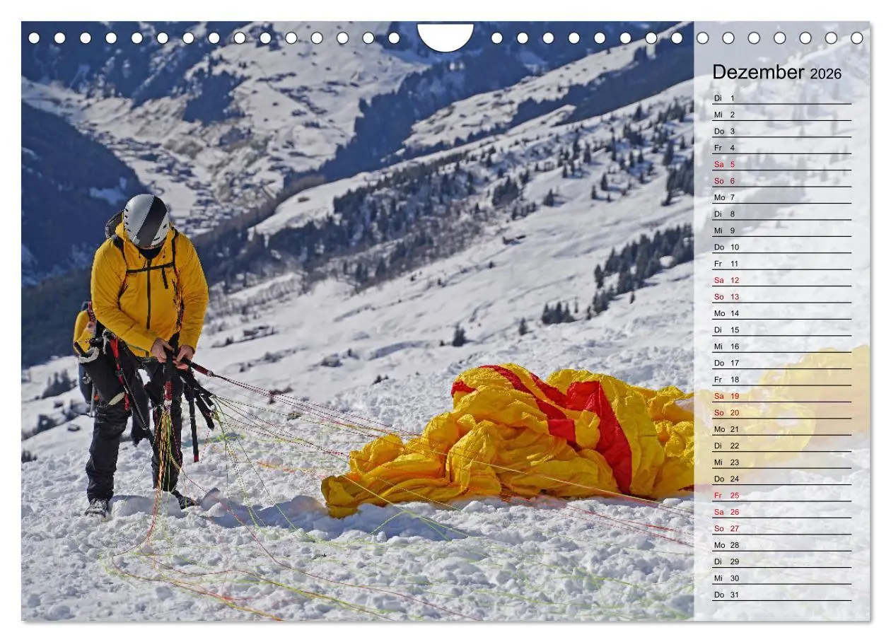 Bild: 9783457336960 | Gleitschirmfliegen in den Tuxer Alpen (Wandkalender 2026 DIN A4...