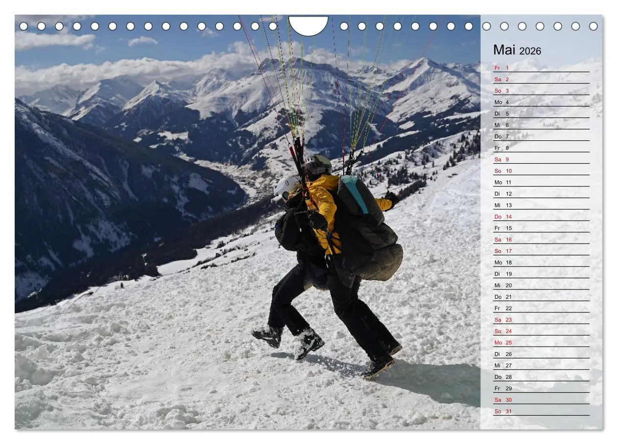 Bild: 9783457336960 | Gleitschirmfliegen in den Tuxer Alpen (Wandkalender 2026 DIN A4...