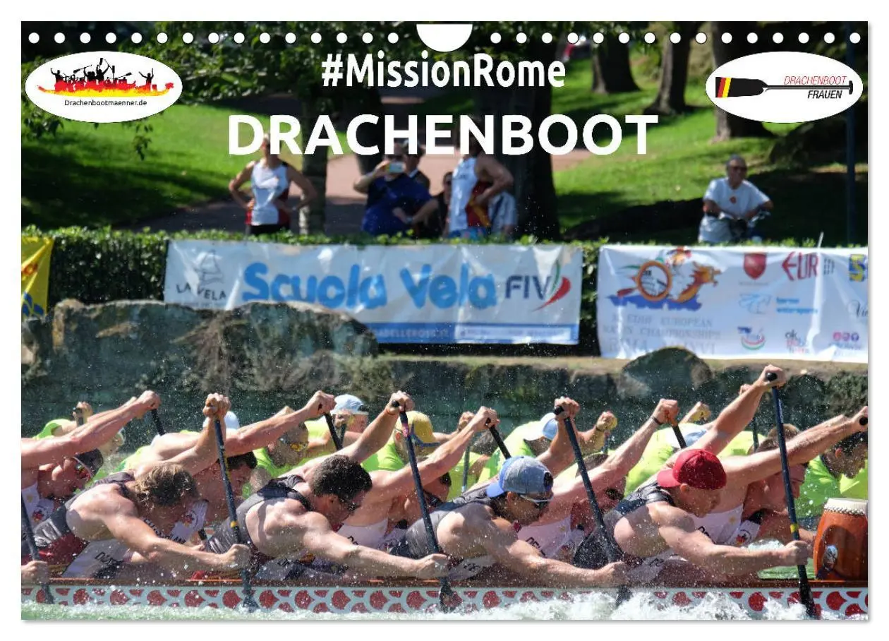 Cover: 9783457886960 | Drachenboot - MissionRome (Wandkalender 2026 DIN A4 quer), CALVENDO...