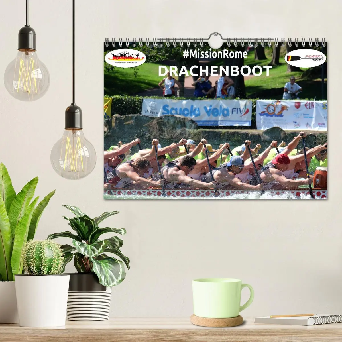 Bild: 9783457886960 | Drachenboot - MissionRome (Wandkalender 2026 DIN A4 quer), CALVENDO...