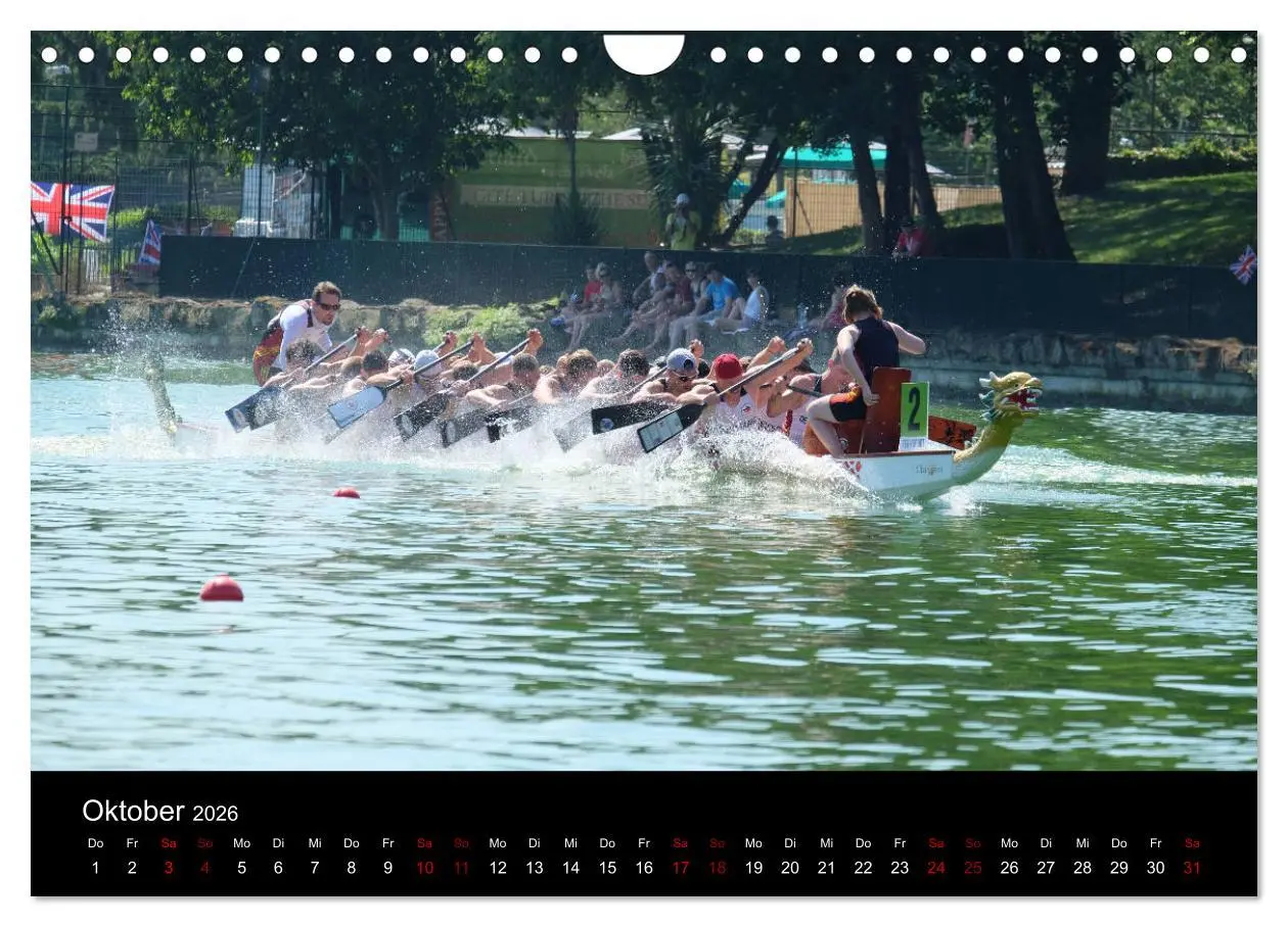 Bild: 9783457886960 | Drachenboot - MissionRome (Wandkalender 2026 DIN A4 quer), CALVENDO...