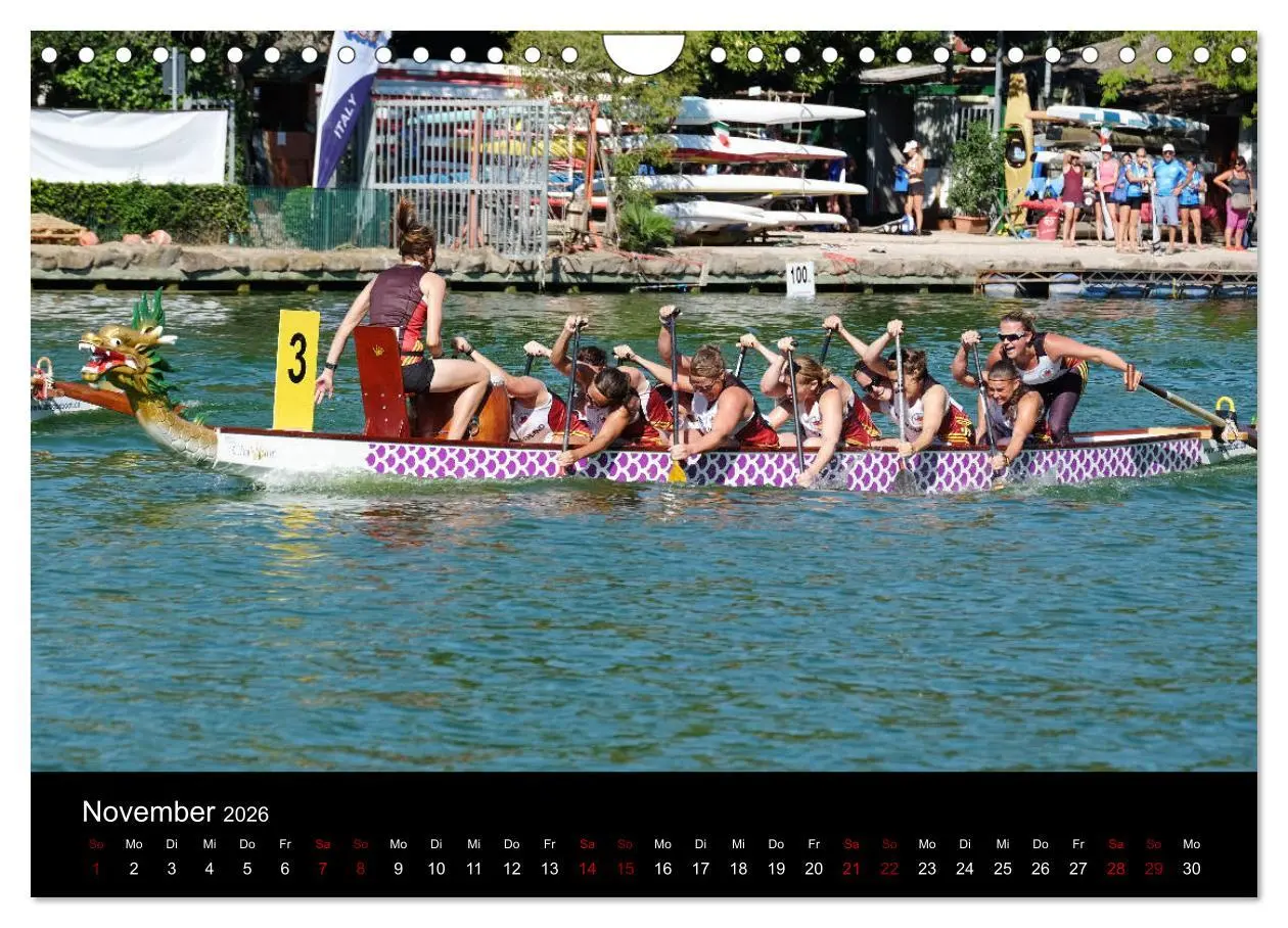 Bild: 9783457886960 | Drachenboot - MissionRome (Wandkalender 2026 DIN A4 quer), CALVENDO...