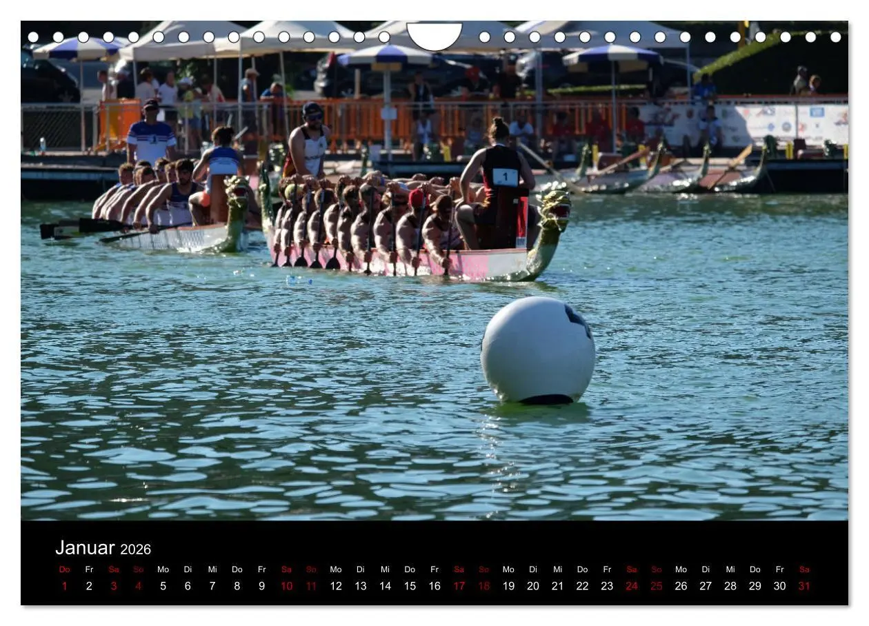 Bild: 9783457886960 | Drachenboot - MissionRome (Wandkalender 2026 DIN A4 quer), CALVENDO...
