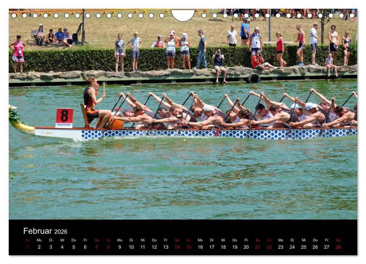 Bild: 9783457886960 | Drachenboot - MissionRome (Wandkalender 2026 DIN A4 quer), CALVENDO...