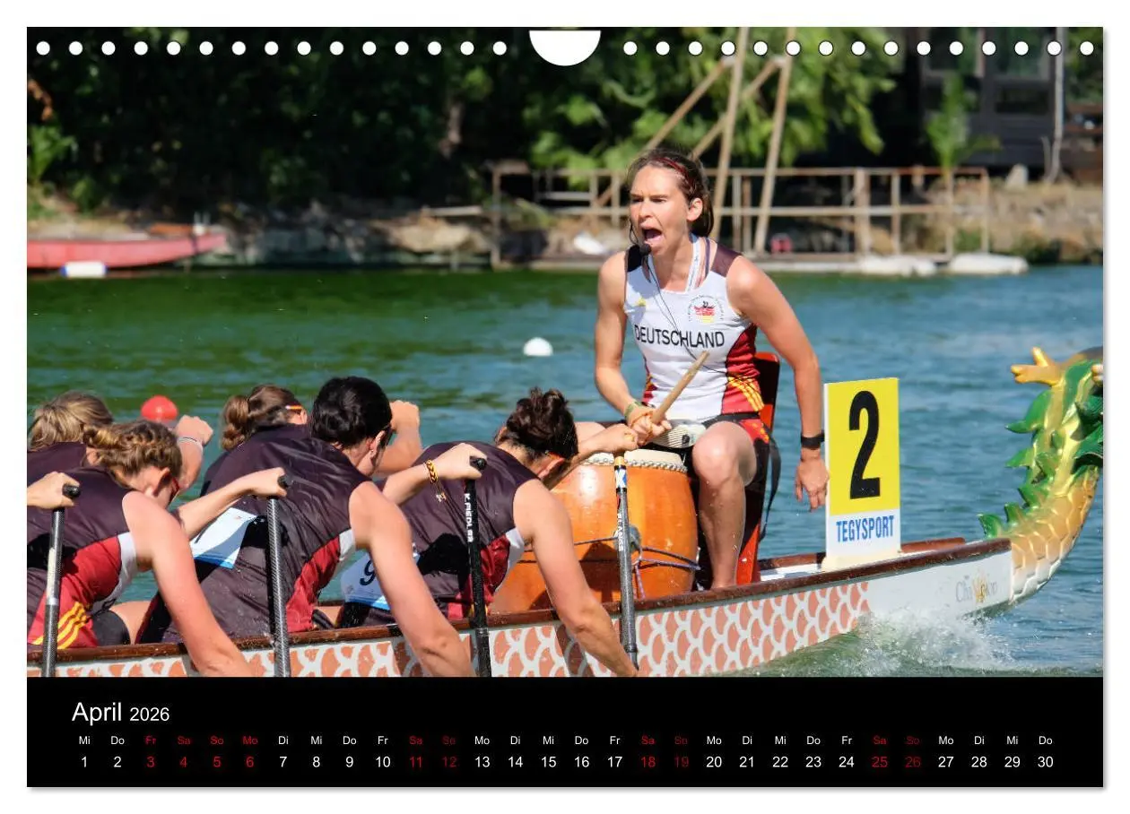 Bild: 9783457886960 | Drachenboot - MissionRome (Wandkalender 2026 DIN A4 quer), CALVENDO...