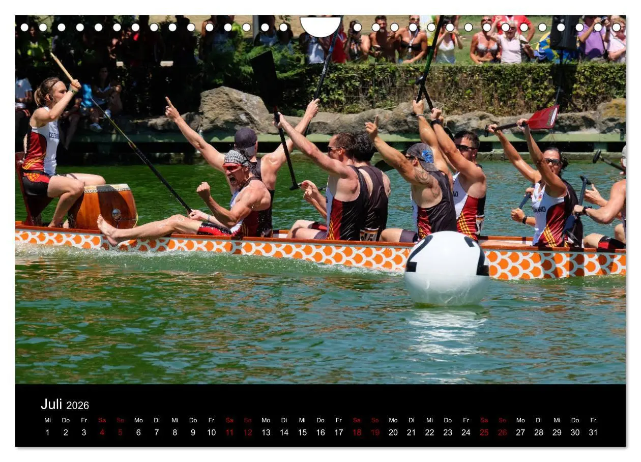 Bild: 9783457886960 | Drachenboot - MissionRome (Wandkalender 2026 DIN A4 quer), CALVENDO...