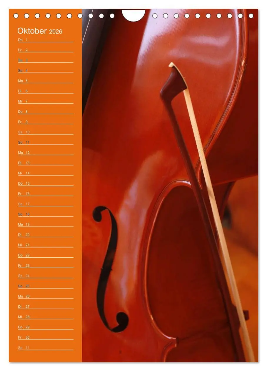 Bild: 9783516426960 | Geliebtes Cello (Wandkalender 2026 DIN A4 hoch), CALVENDO...