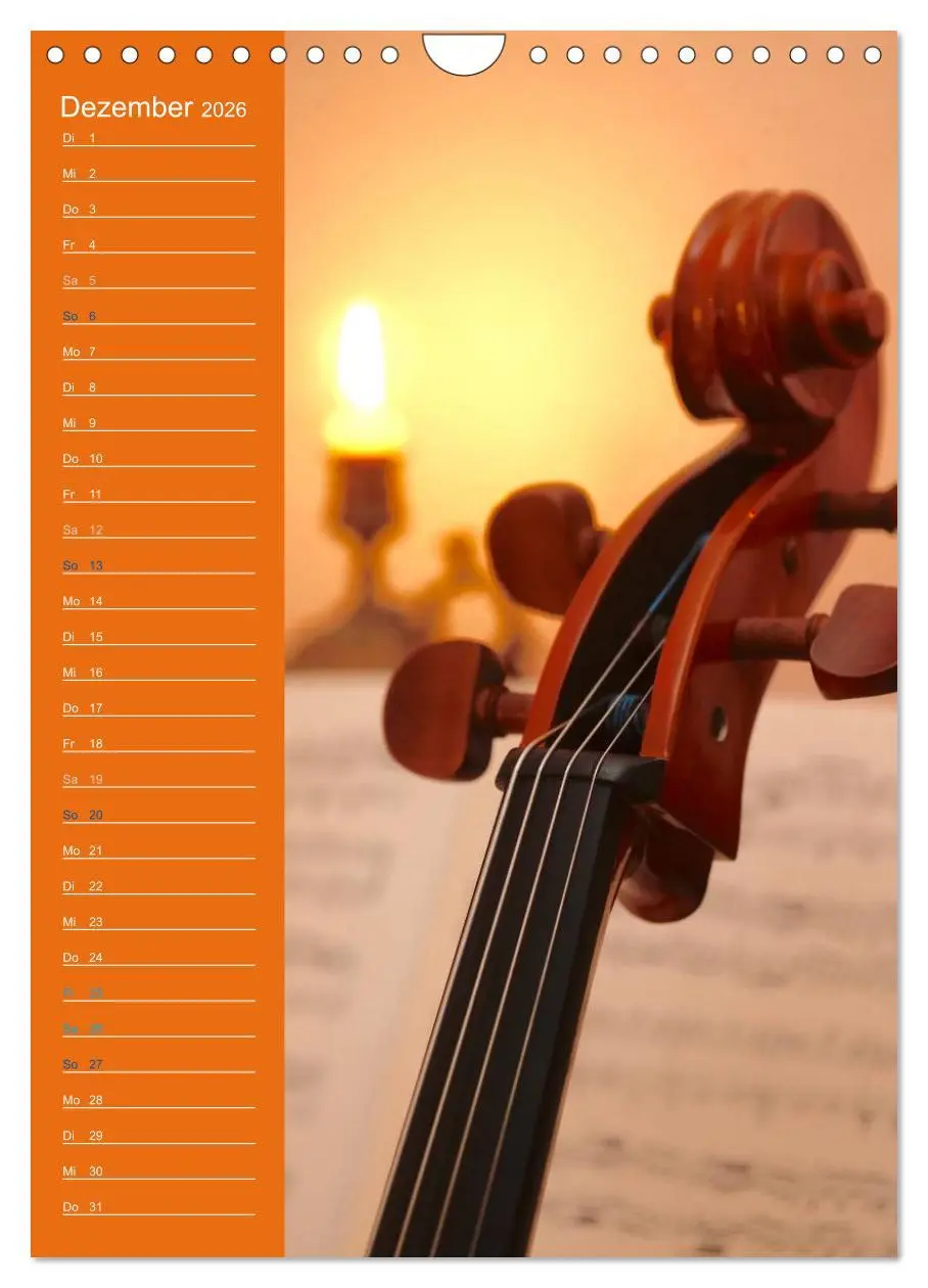 Bild: 9783516426960 | Geliebtes Cello (Wandkalender 2026 DIN A4 hoch), CALVENDO...