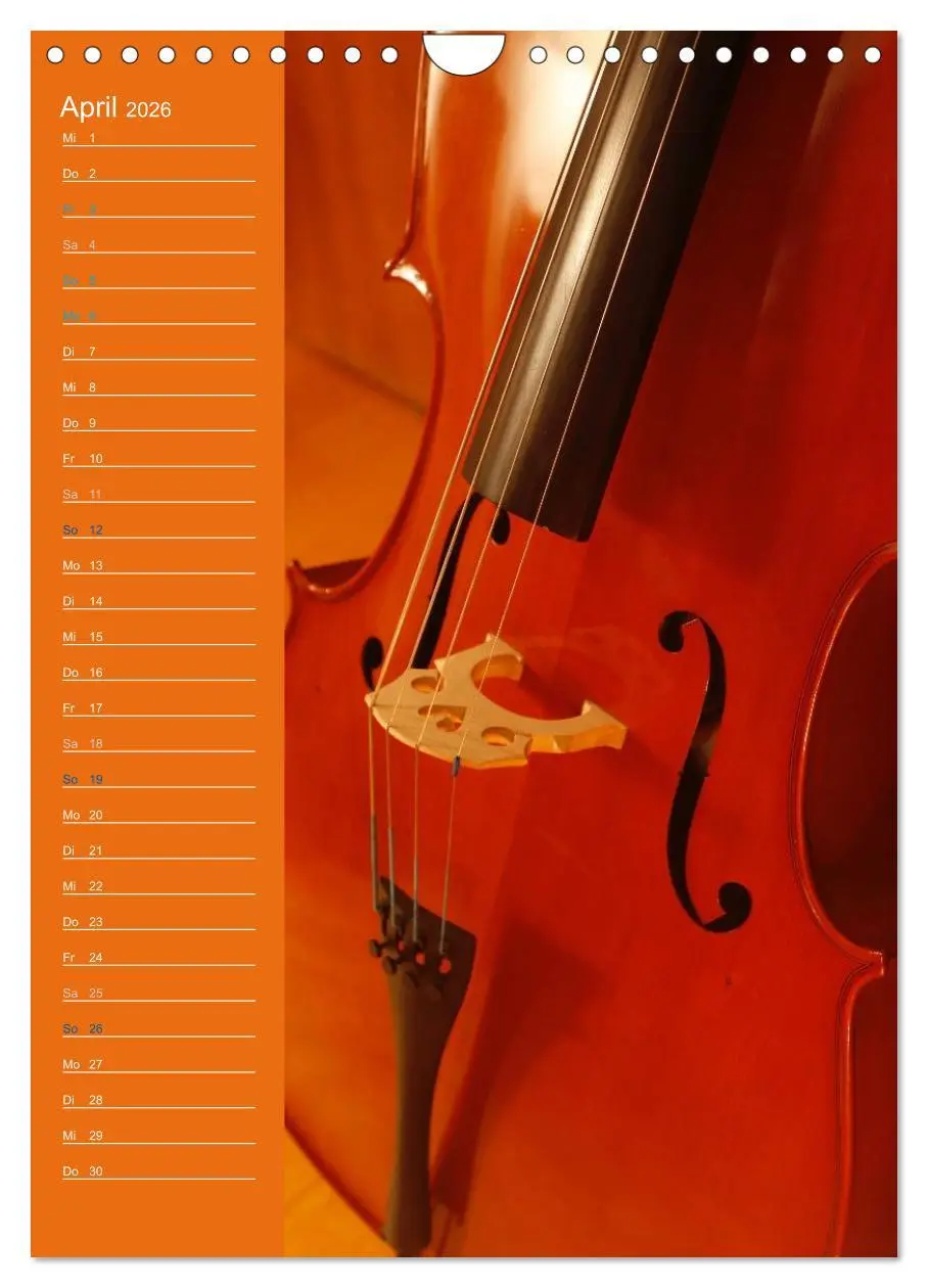 Bild: 9783516426960 | Geliebtes Cello (Wandkalender 2026 DIN A4 hoch), CALVENDO...