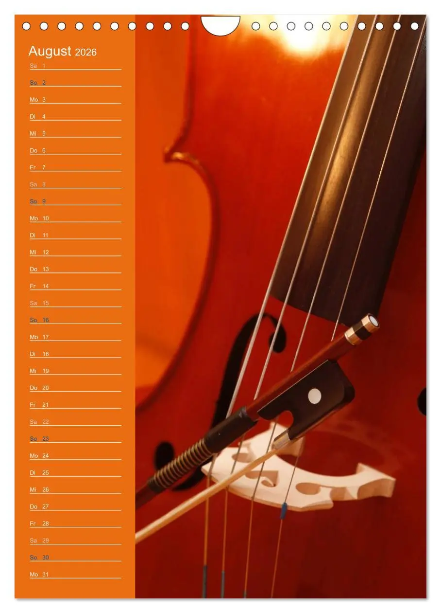 Bild: 9783516426960 | Geliebtes Cello (Wandkalender 2026 DIN A4 hoch), CALVENDO...